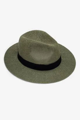 Antler Black Band Fedora Khaki