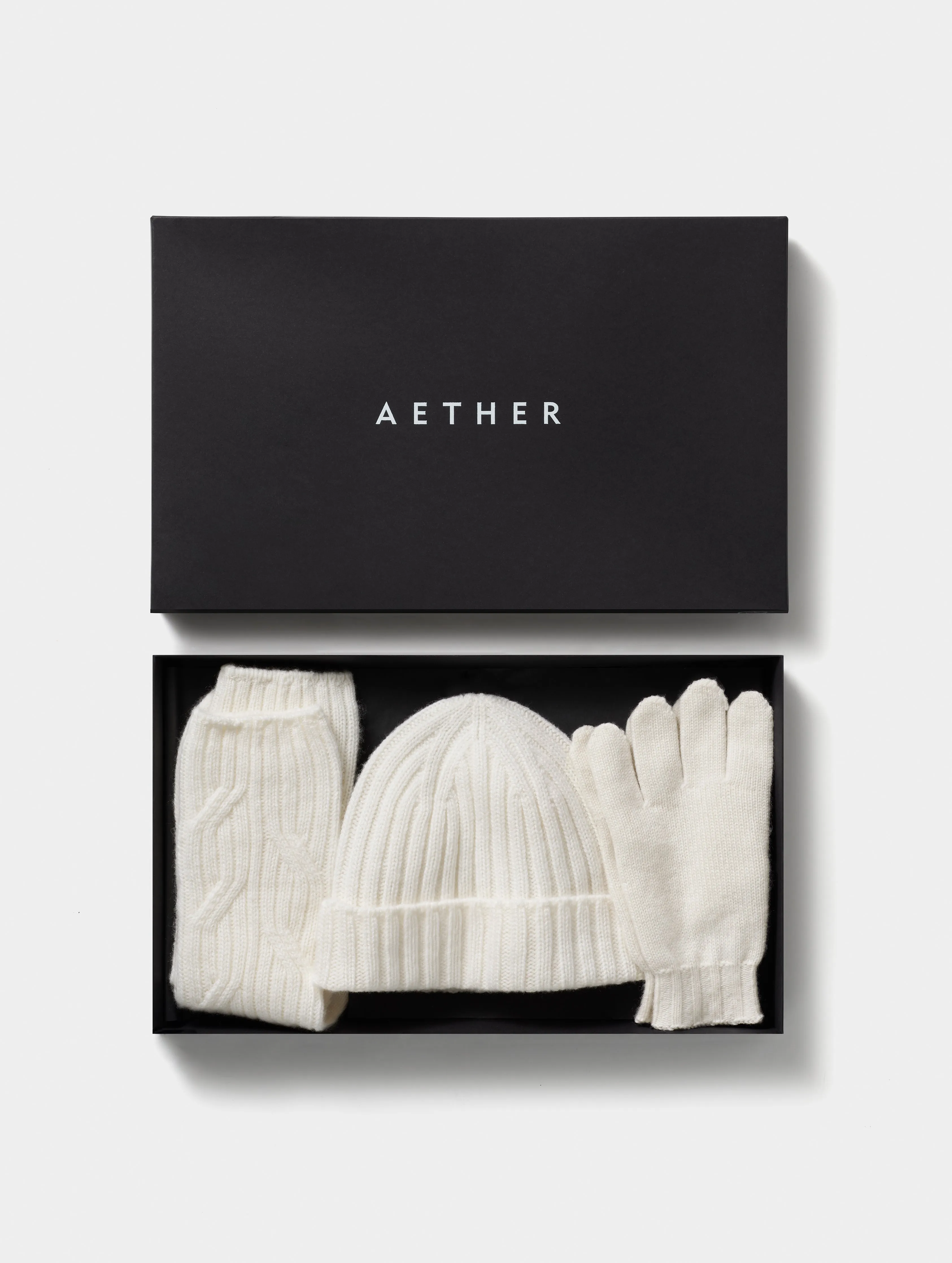 Cashmere Accessories Set - Winter White