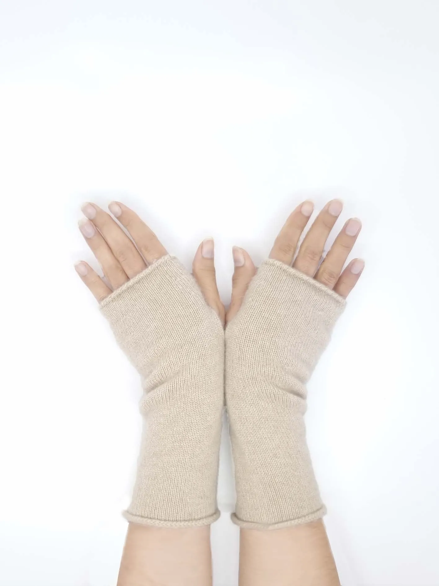 Cashmere Jersey Mittens