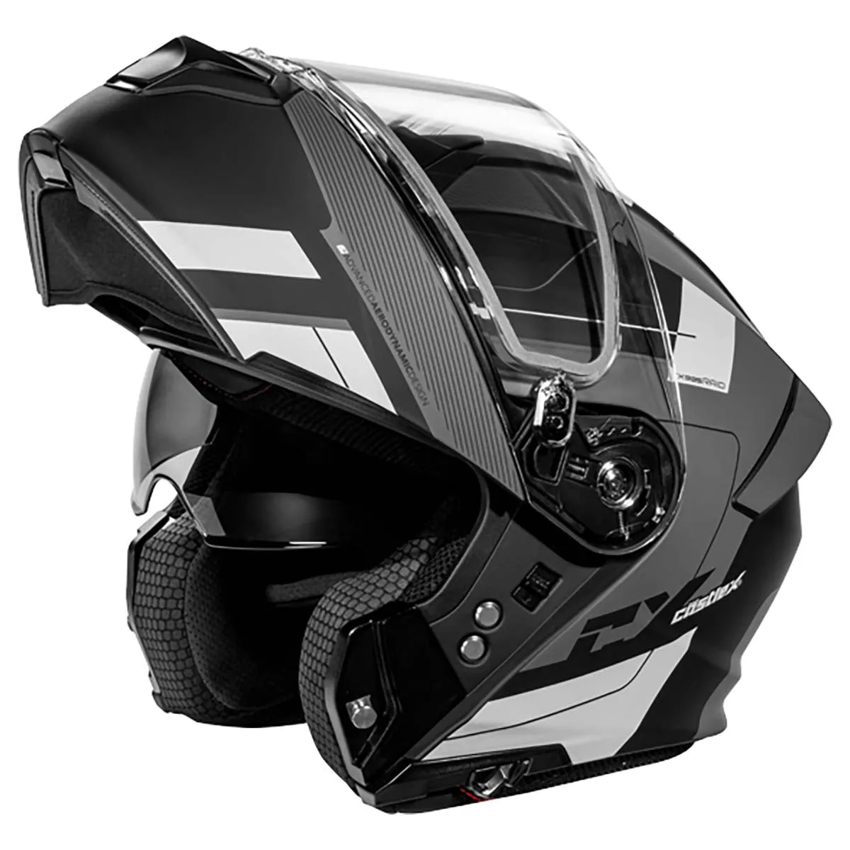 Castle X CX935 Raid Modular Electric Snow Helmet (Matte Charcoal/Silver - X-Large)