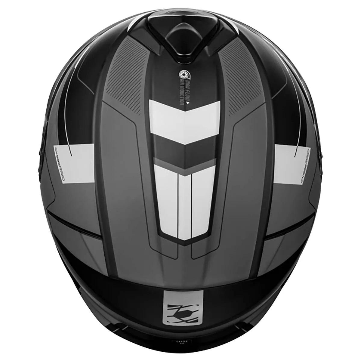 Castle X CX935 Raid Modular Snow Helmet (Matte Charcoal/Silver - 2X-Large)