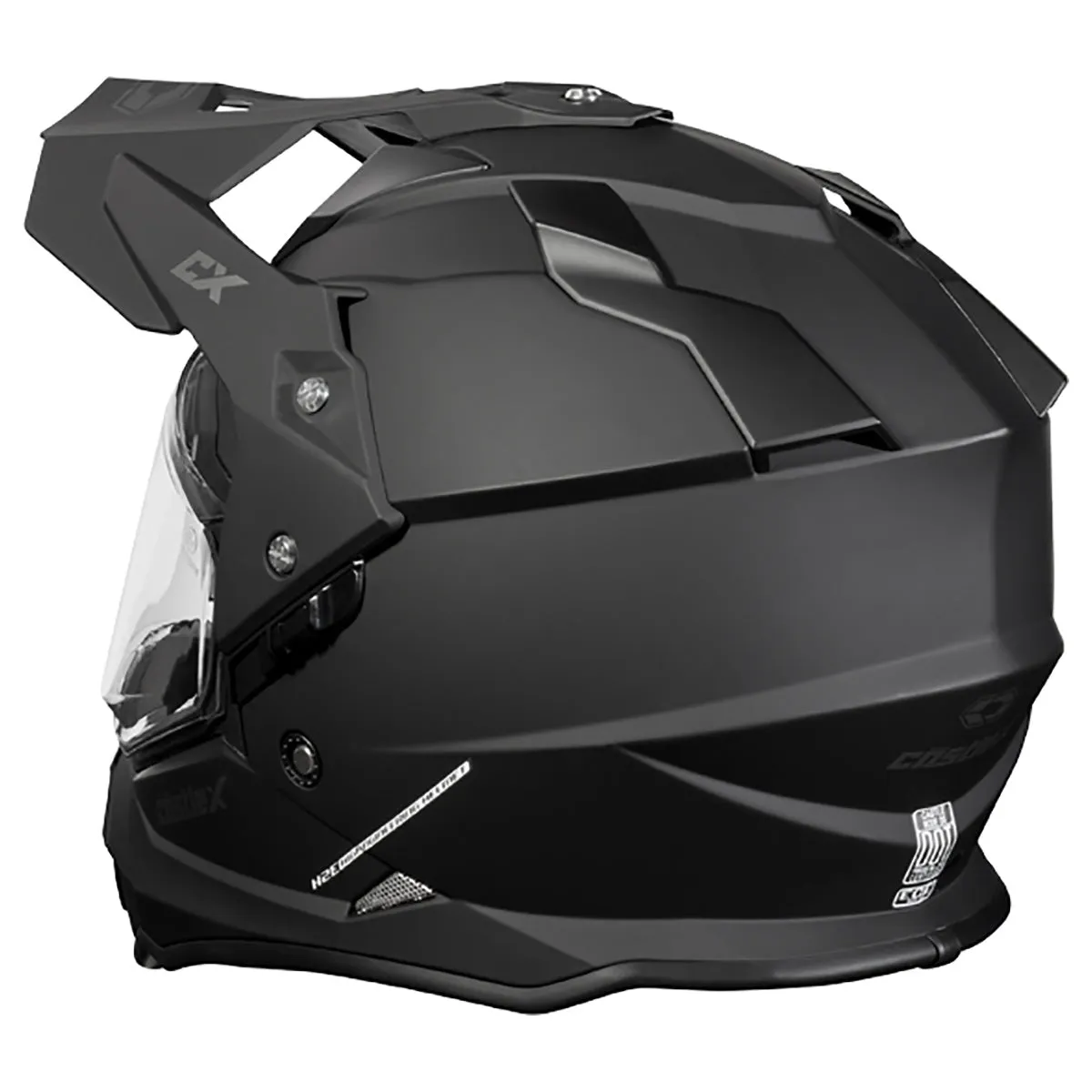 Castle X Mode Dual Sport SV Electric Snow Helmet (Matte Black - Medium)