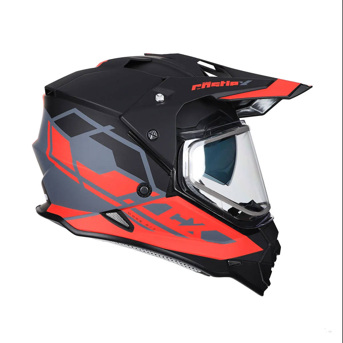 Castle X Mode Dual Sport SV Trance Snow Helmet (Matte Red - Small)