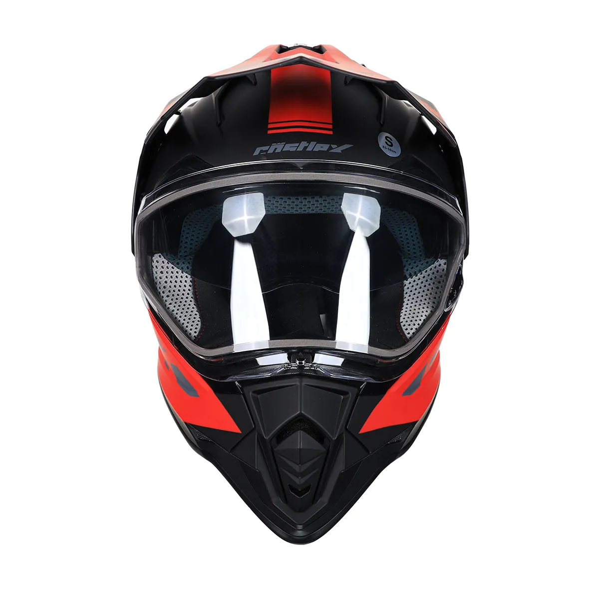 Castle X Mode Dual Sport SV Trance Snow Helmet (Matte Red - Small)