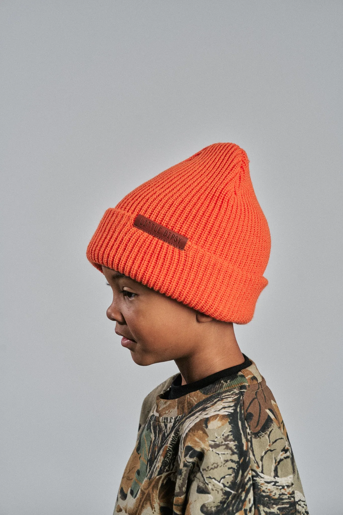 Chunky Knit Beanie - Orange