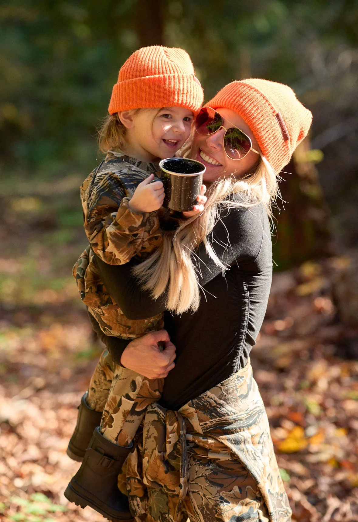 Chunky Knit Beanie - Orange