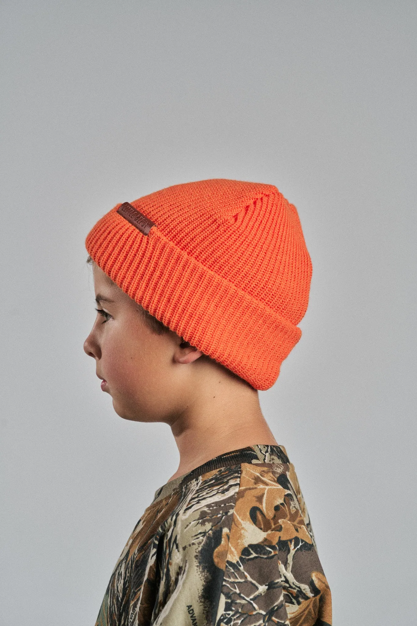 Chunky Knit Beanie - Orange