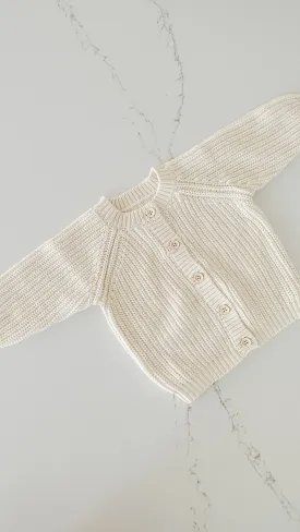 Chunky Knit Cardigan - Oat