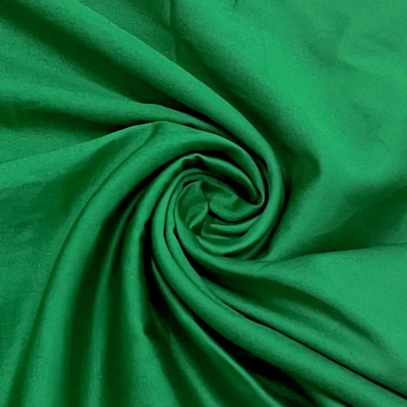 Classic Forest Green Solid Cotton Satin