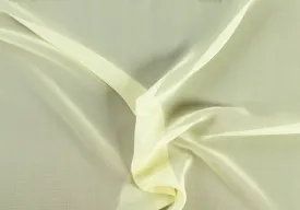 Creamy Daffodil Silk Chiffon