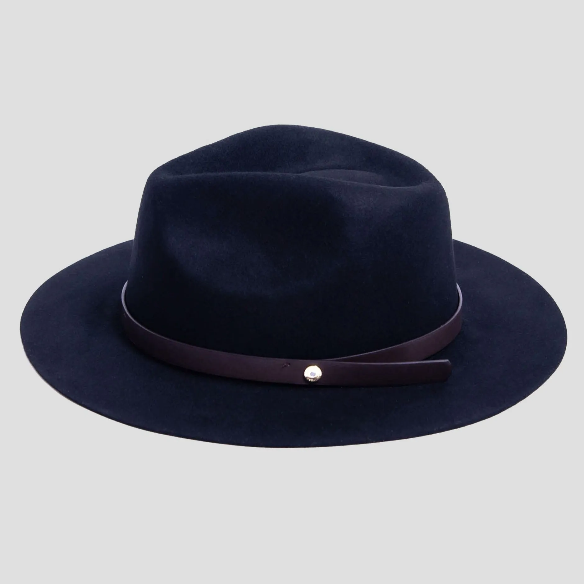 Dapper Men's Felt Fedora Hat–Black