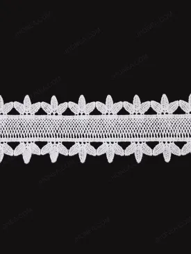 Decorative Design White Guipure Lace Trim for Womens'