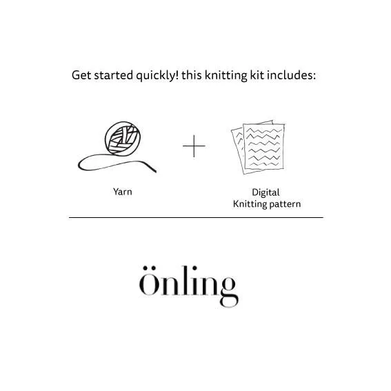 Easy Peasy scarf - 'Øguf' by Önling, No 1 knitting kit