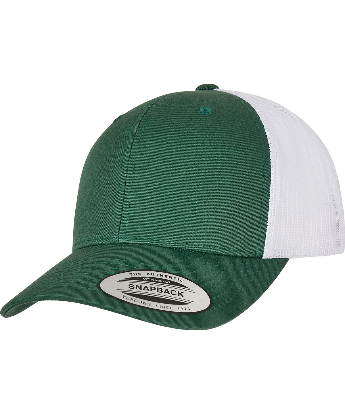 Evergreen/White - Retro trucker 2-tone (6606T)