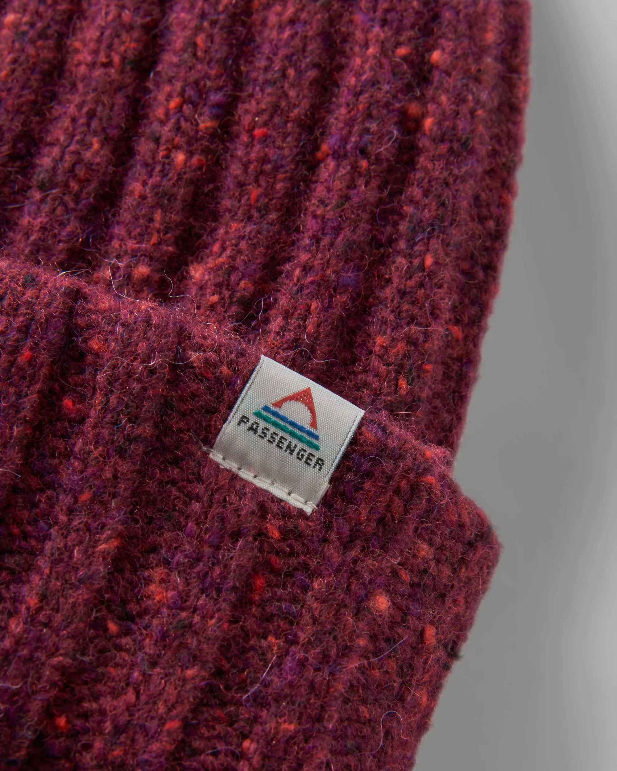 Fisherman Recycled Beanie - Wine