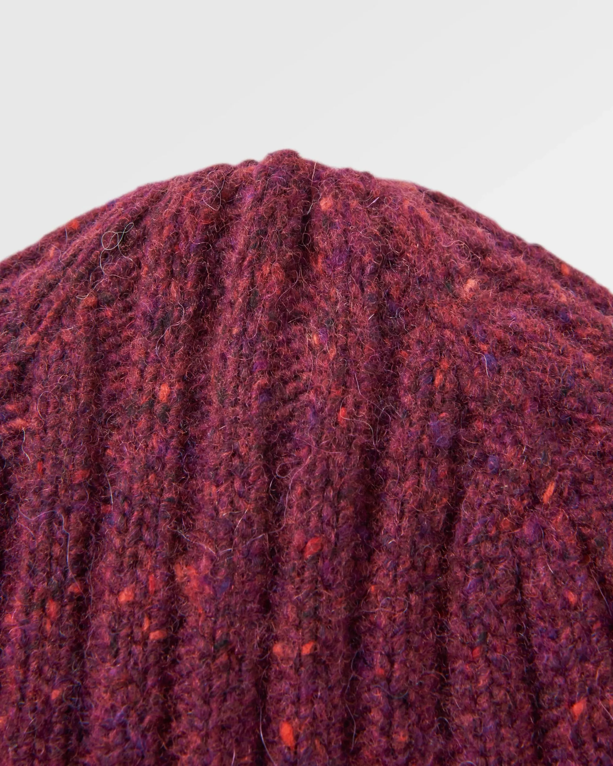 Fisherman Recycled Beanie - Wine