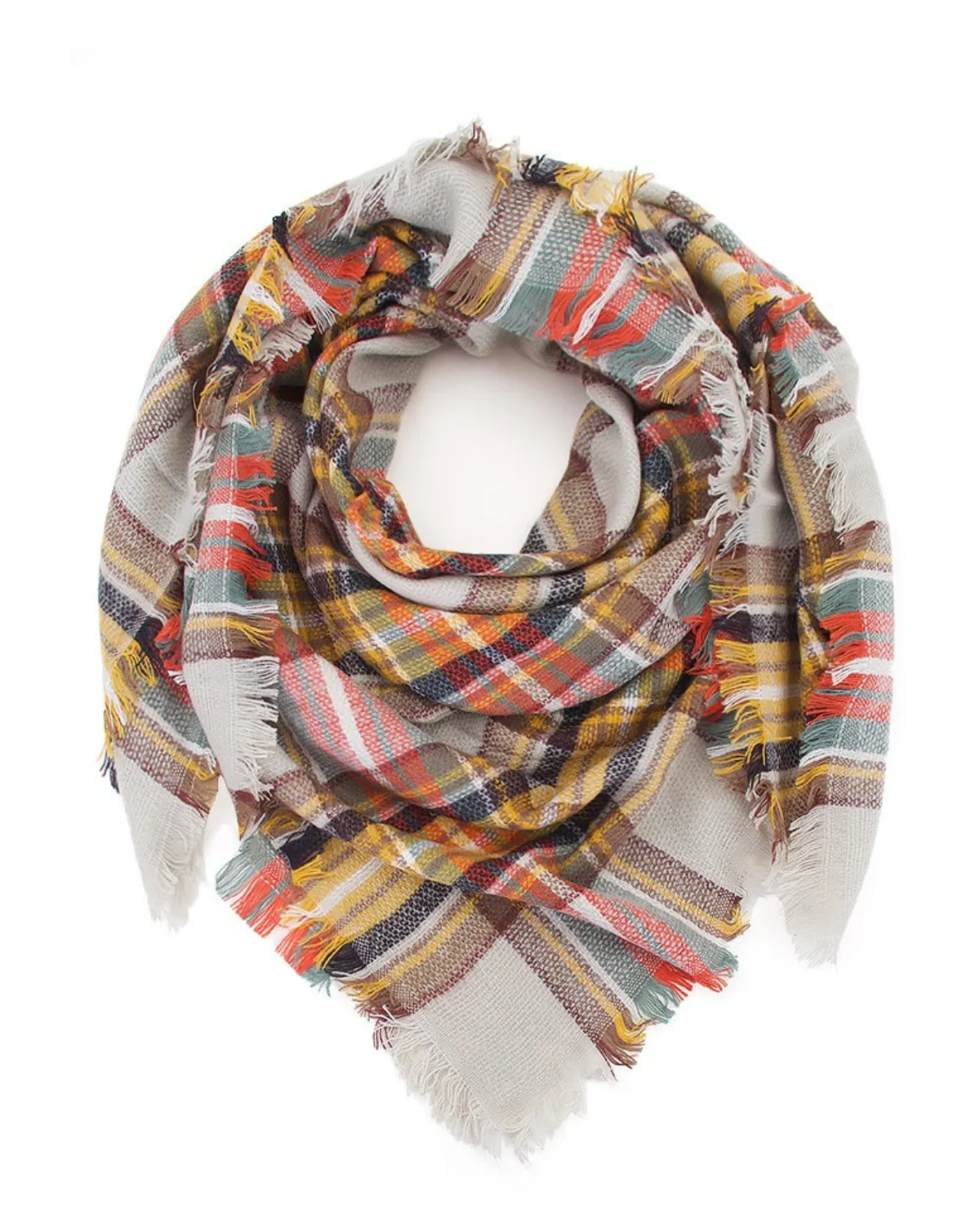 Hana Oversize Checkered Scarf - Hana202