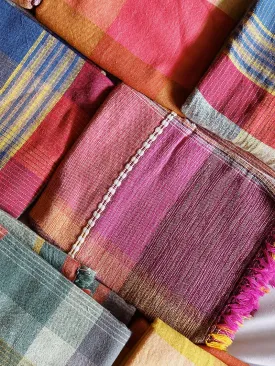 Handwoven Checkered Scarf