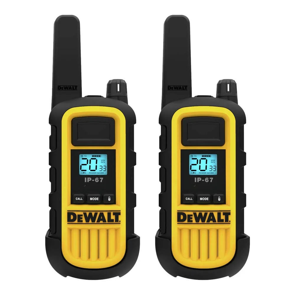 Heavy-Duty 2-Watt Jobsite FRS Walkie Talkies.