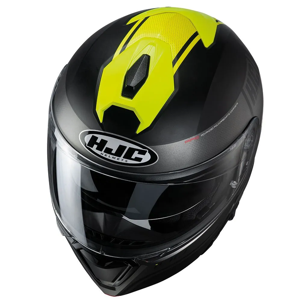 HJC I90 "Davan" Flip Front Helmet - MC4HSF Yellow