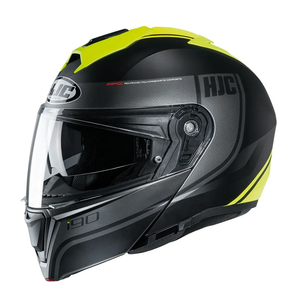 HJC I90 "Davan" Flip Front Helmet - MC4HSF Yellow