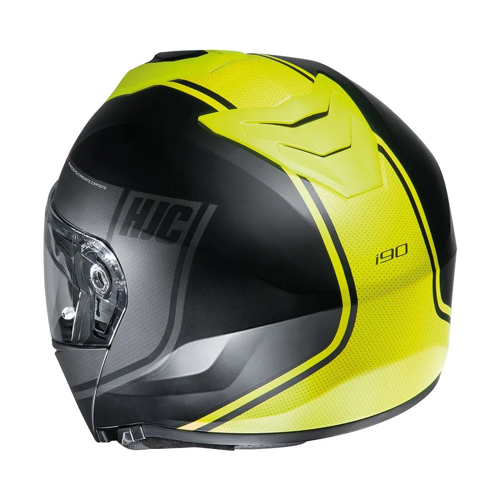 HJC I90 "Davan" Flip Front Helmet - MC4HSF Yellow