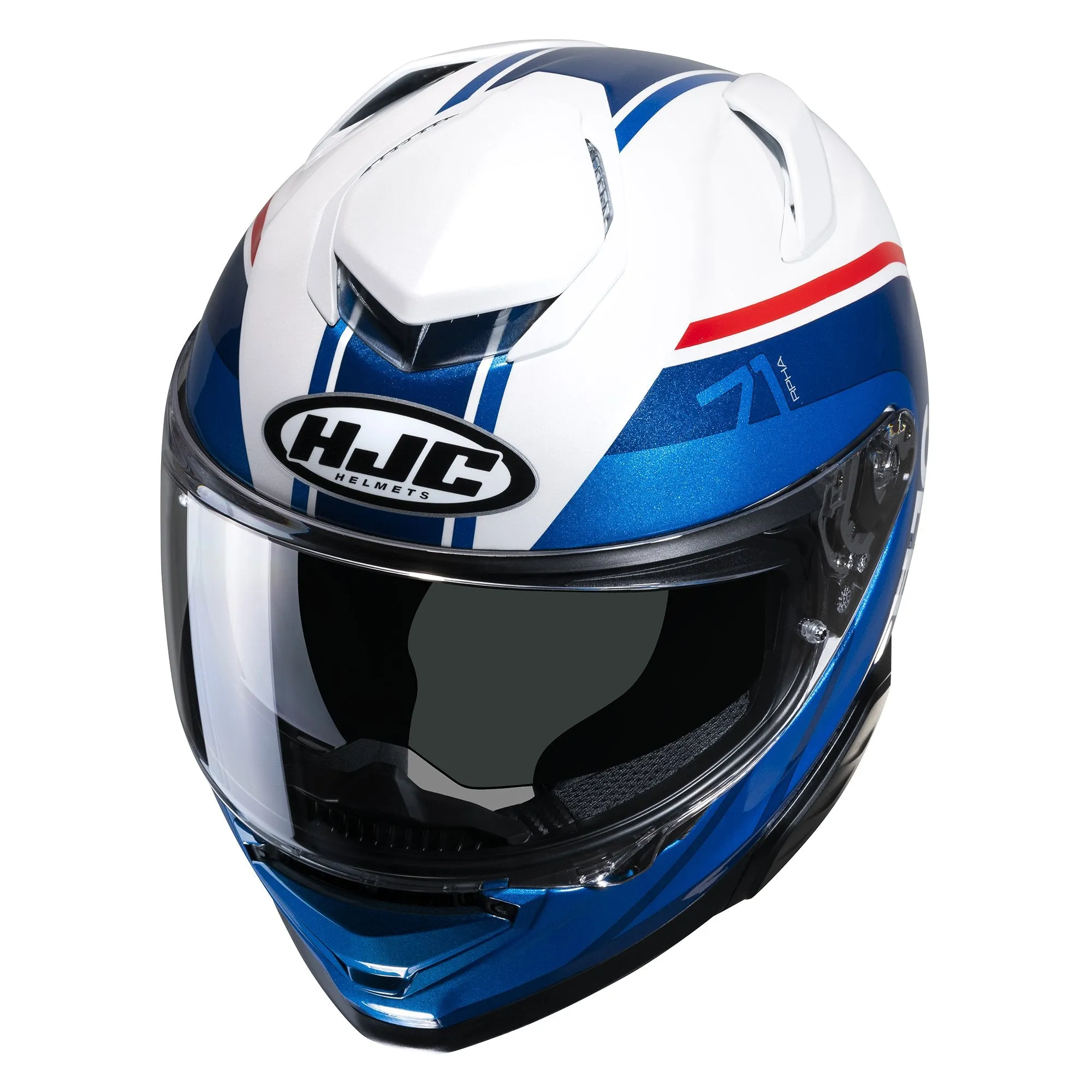 HJC RPHA 71 Full Face Helmet - Mapos MC21 White, Red, Blue