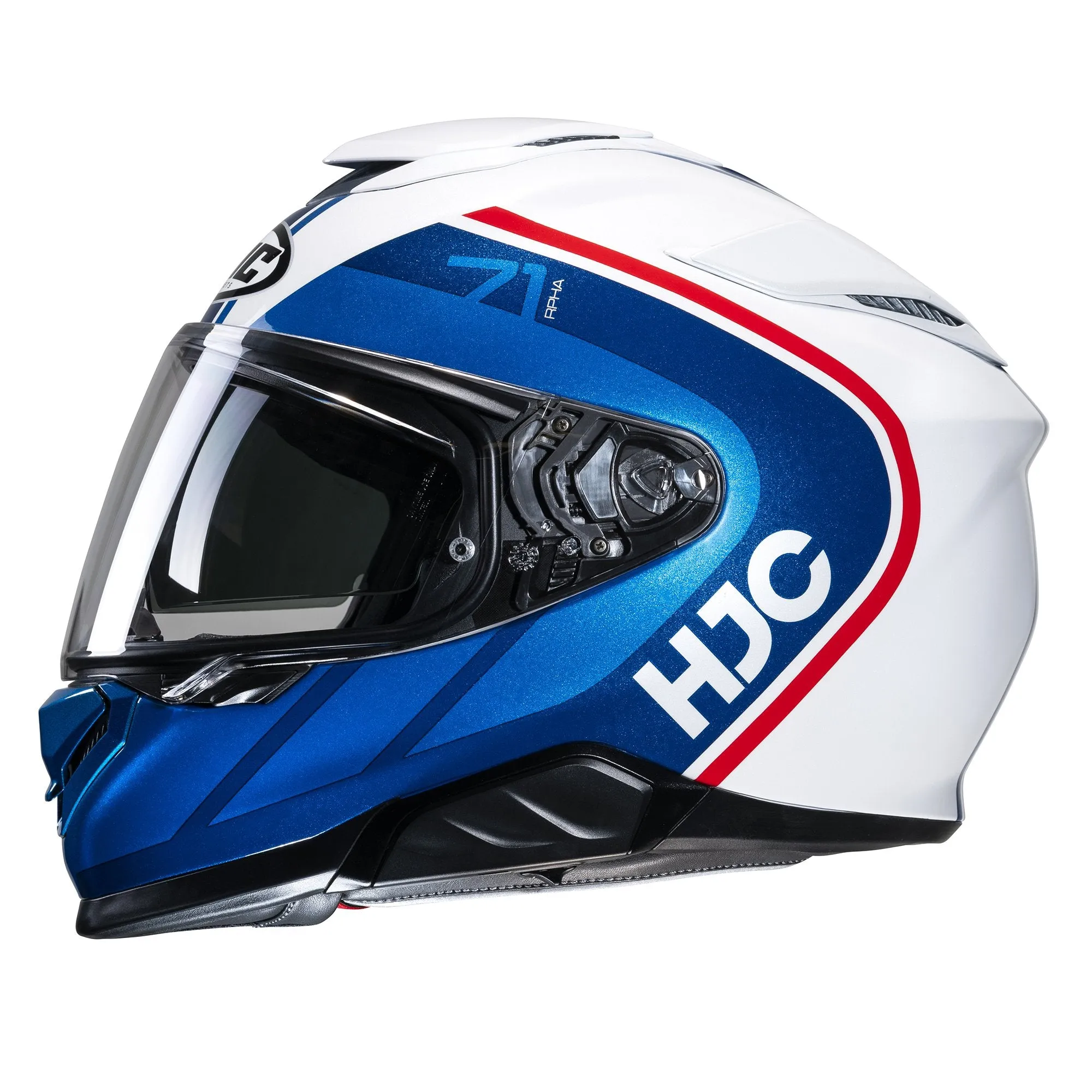 HJC RPHA 71 Full Face Helmet - Mapos MC21 White, Red, Blue