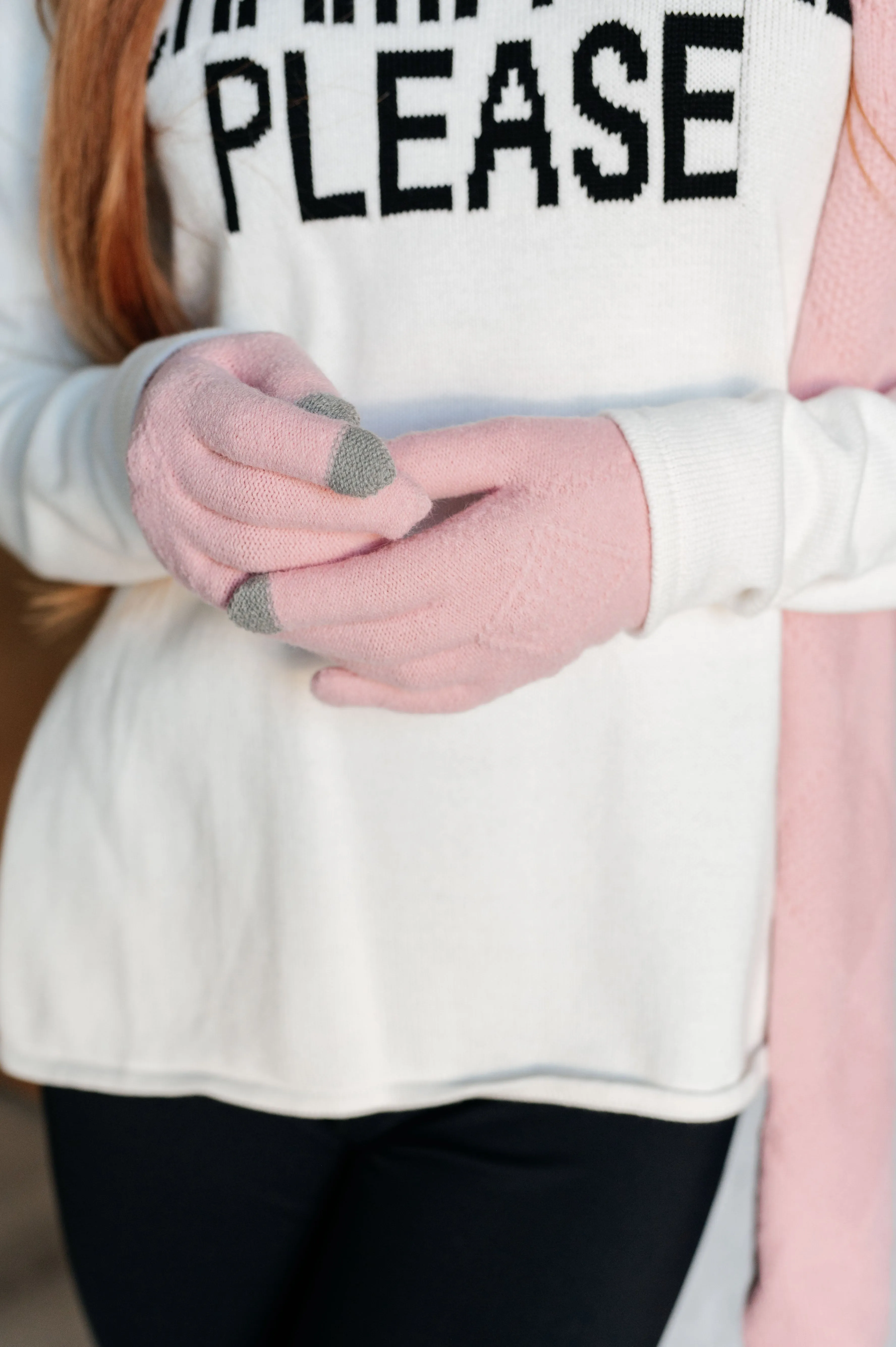 Jane Frost Beanie, Glove, and Scarf Set in Pink - 12/4