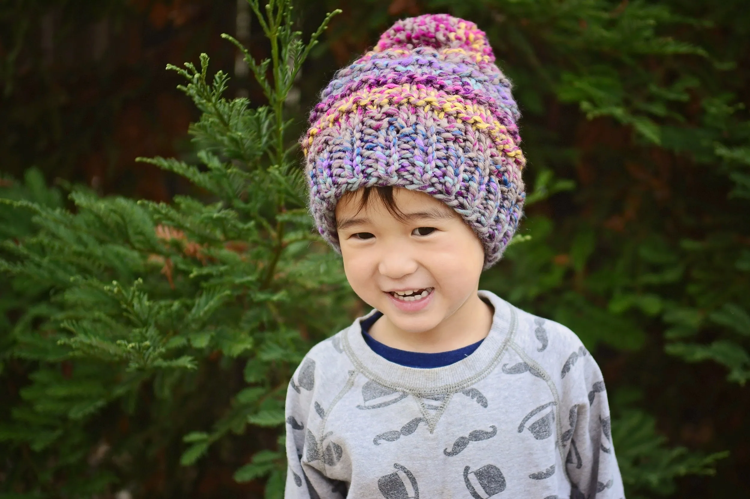 Knit Kit - Ribbed Slouch Beanie