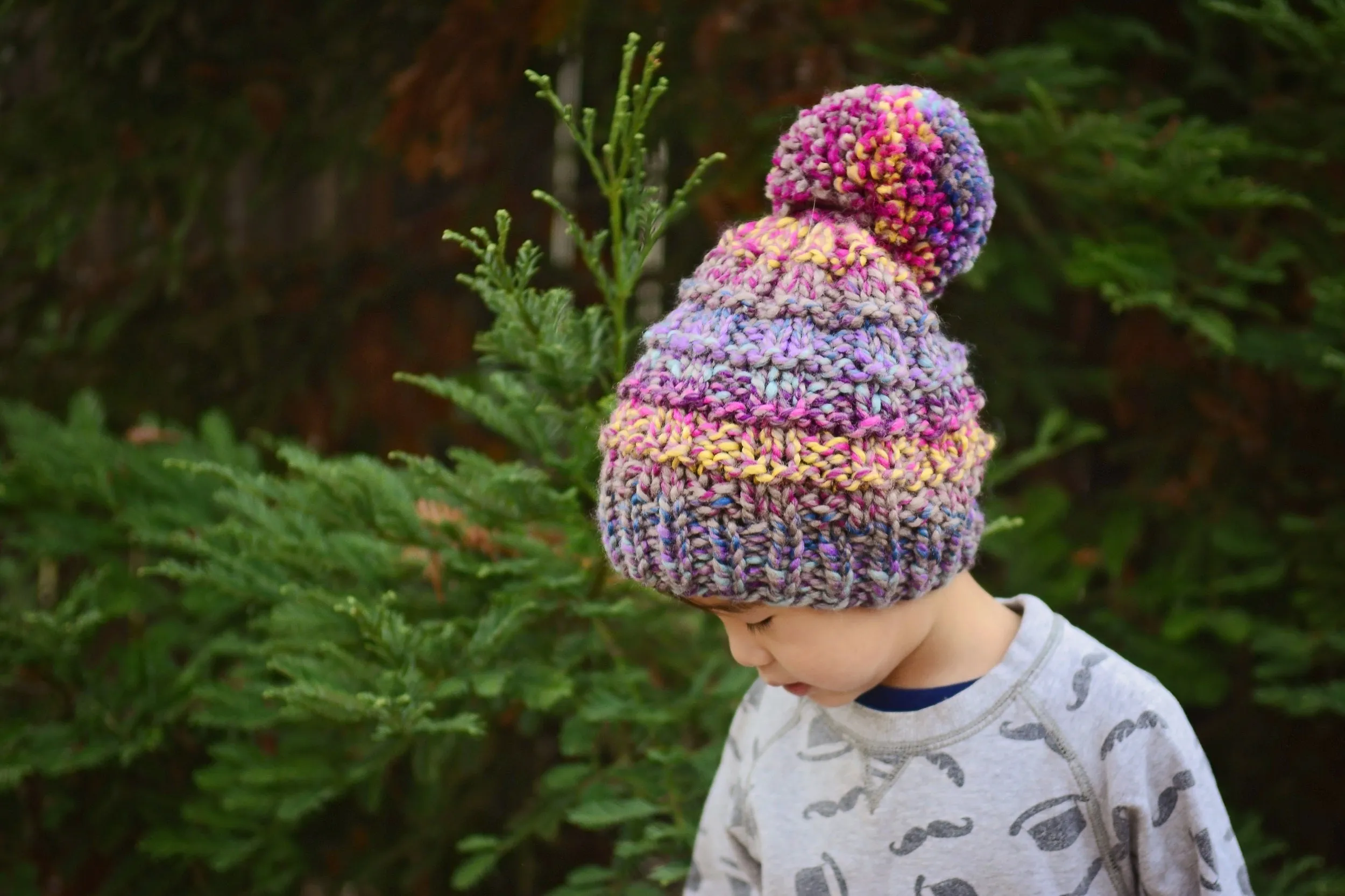 Knit Kit - Ribbed Slouch Beanie