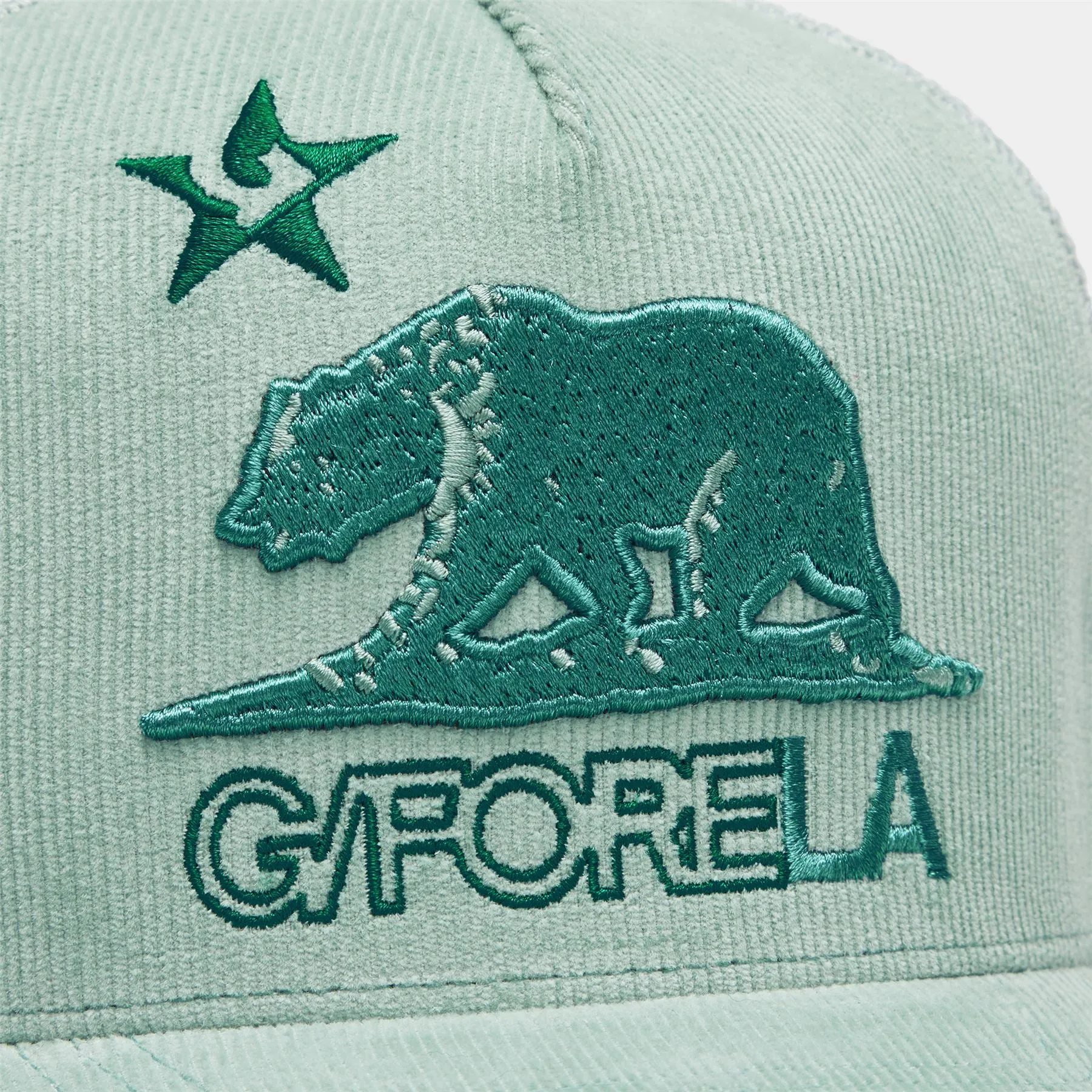 LA Cotton Corduroy Tall Trucker Cap Isle - AW24