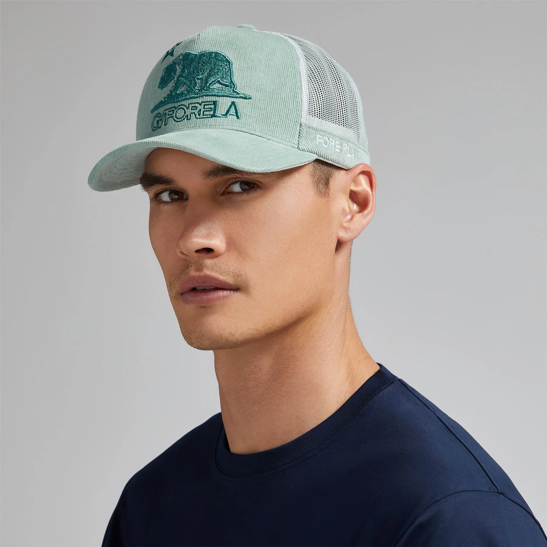 LA Cotton Corduroy Tall Trucker Cap Isle - AW24