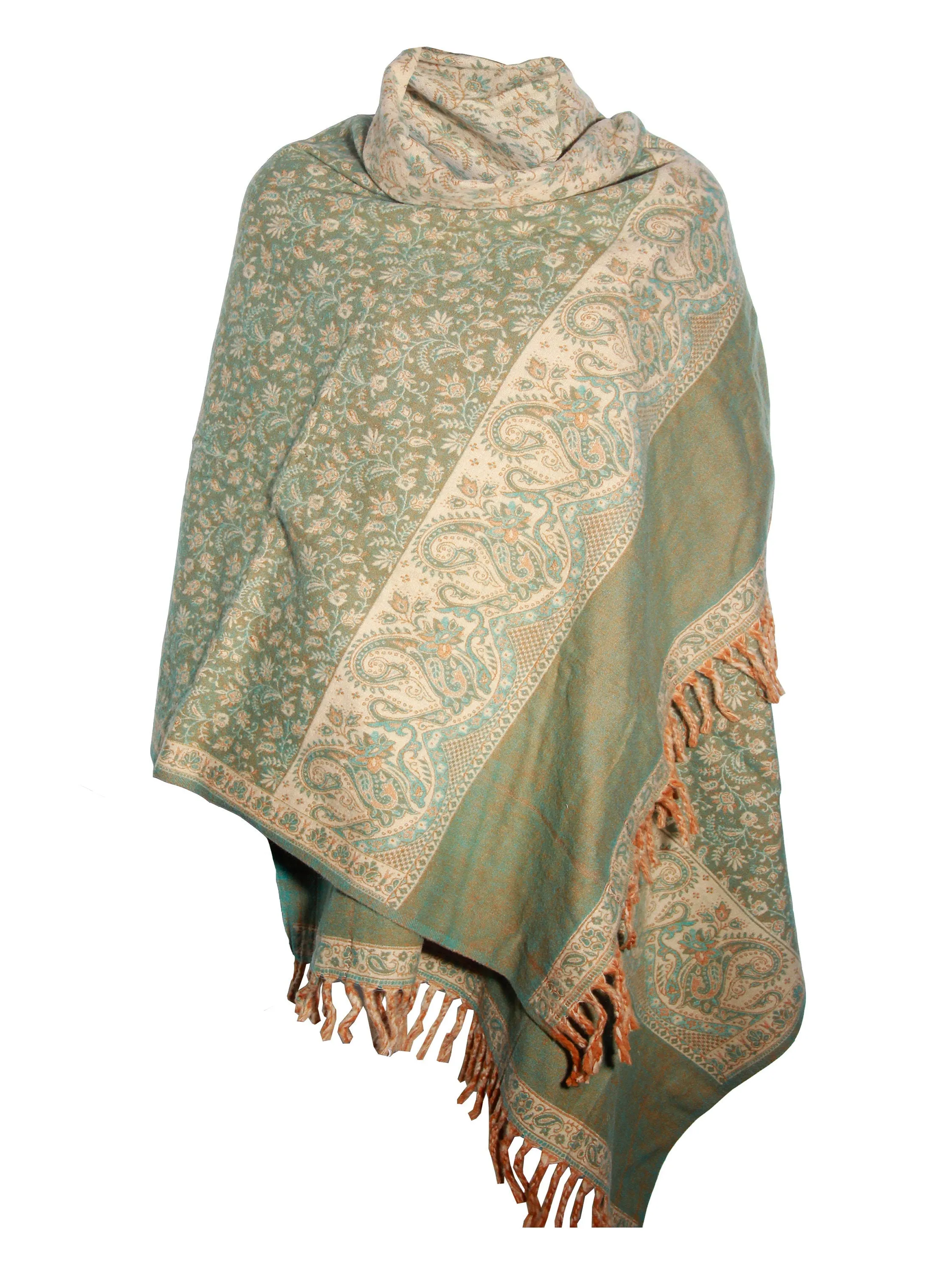 Luxury New lime green FLORAL scarf shawl  PureYak Wool  paisley scarf Shawl Blanket Throws Large Shawl Travel Wrap Meditation Soft Shawl