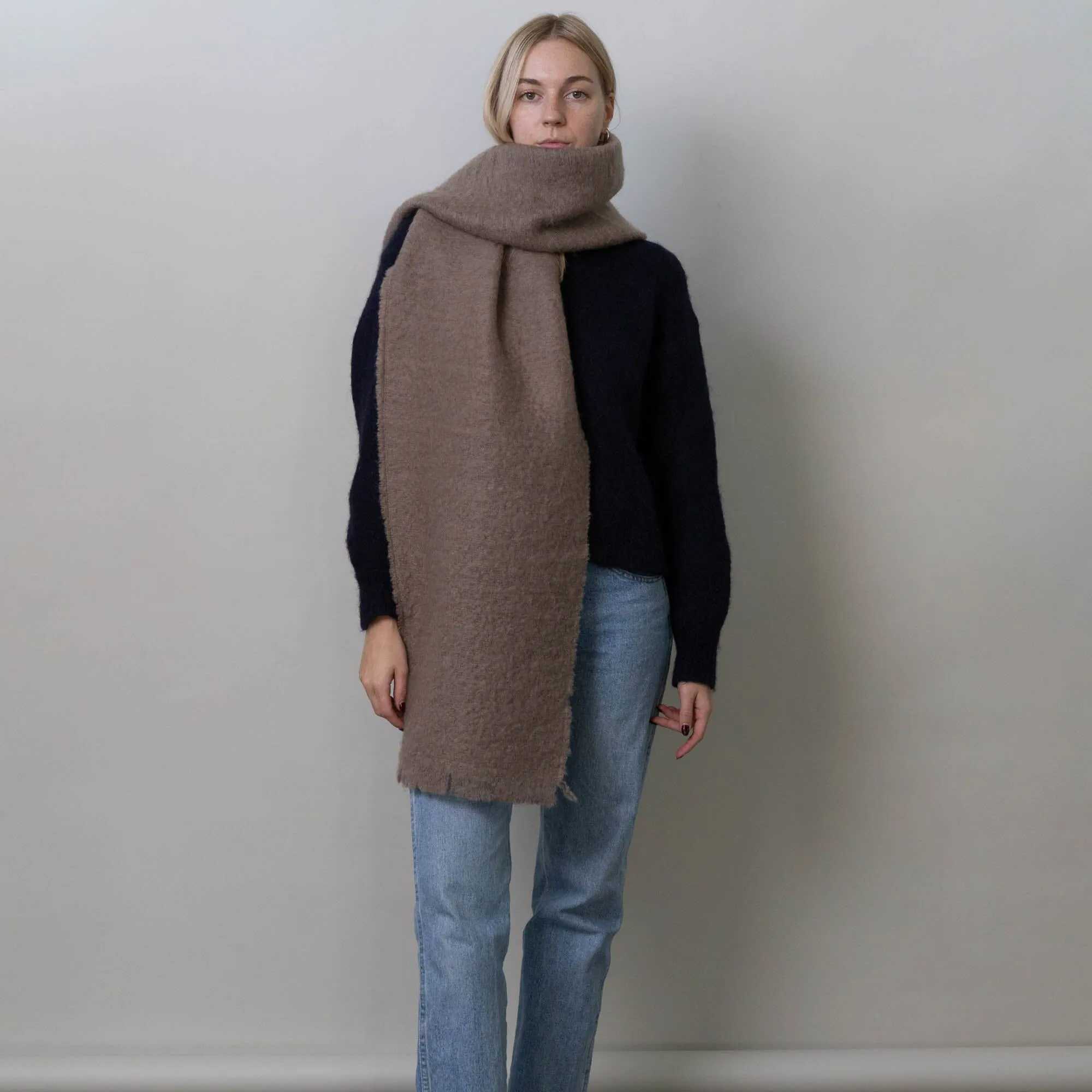 Mohair Scarf | Taupe