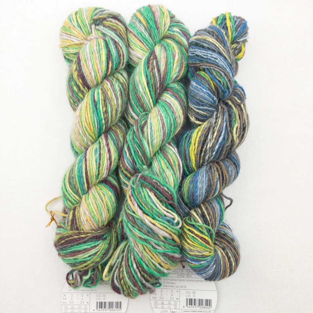 Noro Shiraito Woven Scarf Kit | Noro Shiraito & Weaving Pattern (#401)