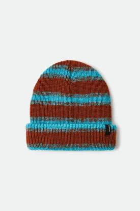 Polar Chunky Beanie - Caramel/Teal