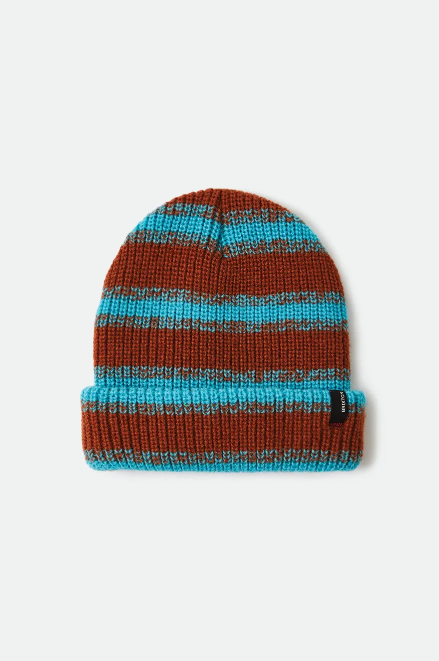 Polar Chunky Beanie - Caramel/Teal