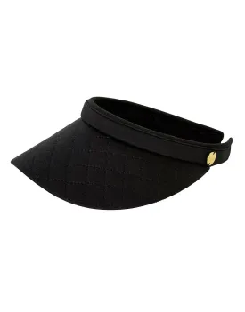 Quilted Visor - Black