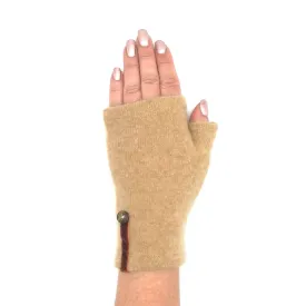 Recycled camel cashmere Kitten Mittens, short