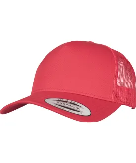 Red - 5-Panel retro trucker cap (6506)