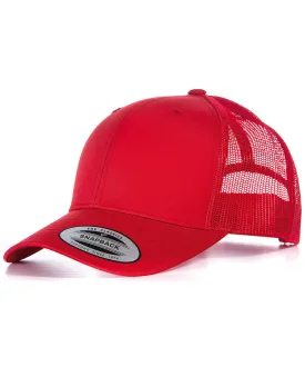 Red/Red - Retro trucker cap (6606)