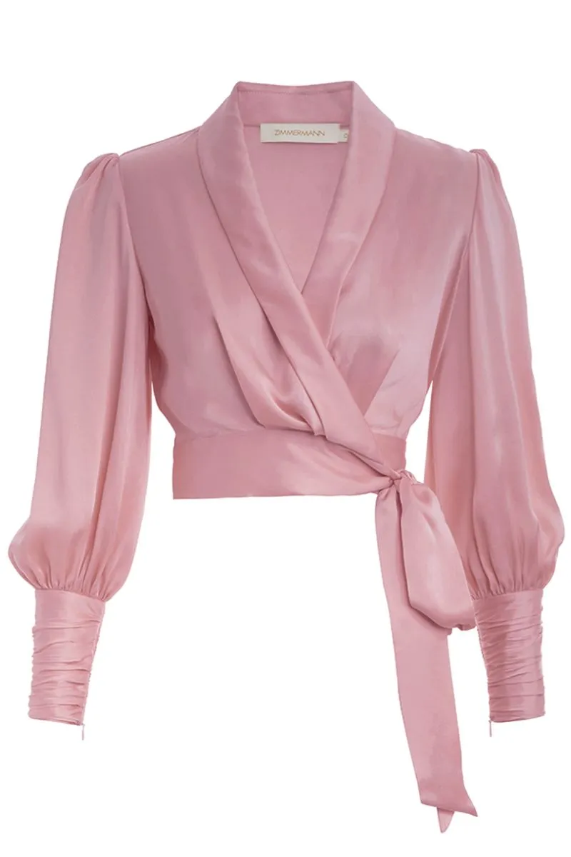 Silk Wrap Top