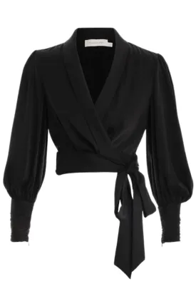 Silk Wrap Top