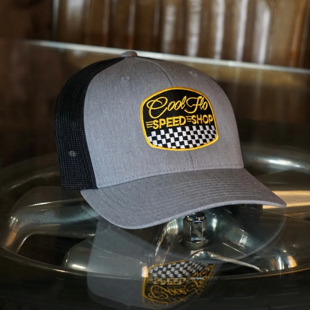 Speed Shop Grey Two-Tone Trucker Cap