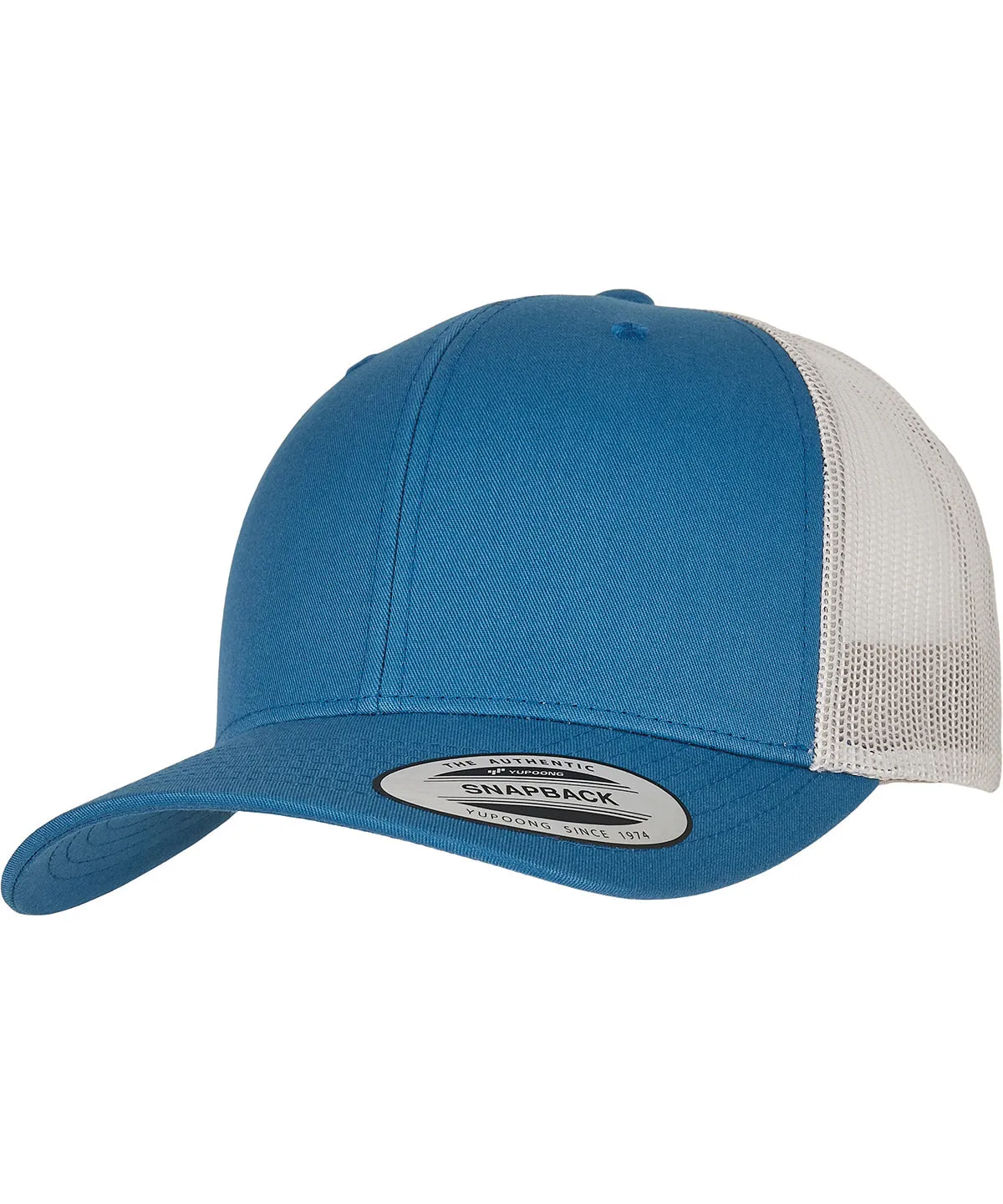 Steel Blue/Silver - Retro trucker 2-tone (6606T)