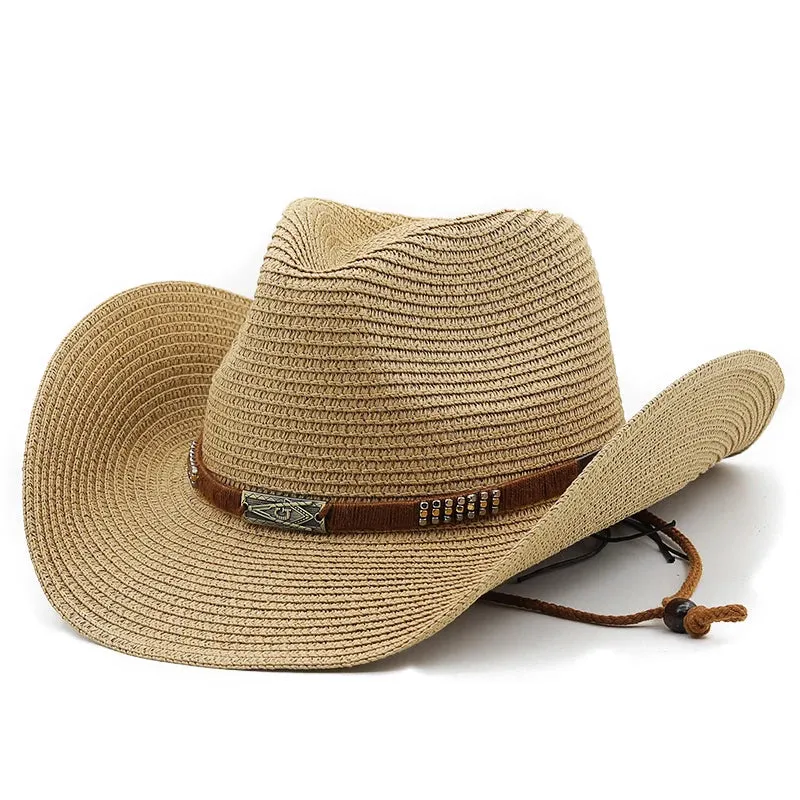 Summer Straw Cowboy Hat