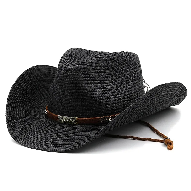 Summer Straw Cowboy Hat