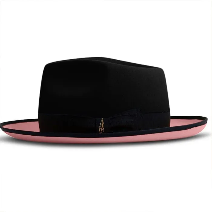 Urban Two Tone Fedora-Black Pink