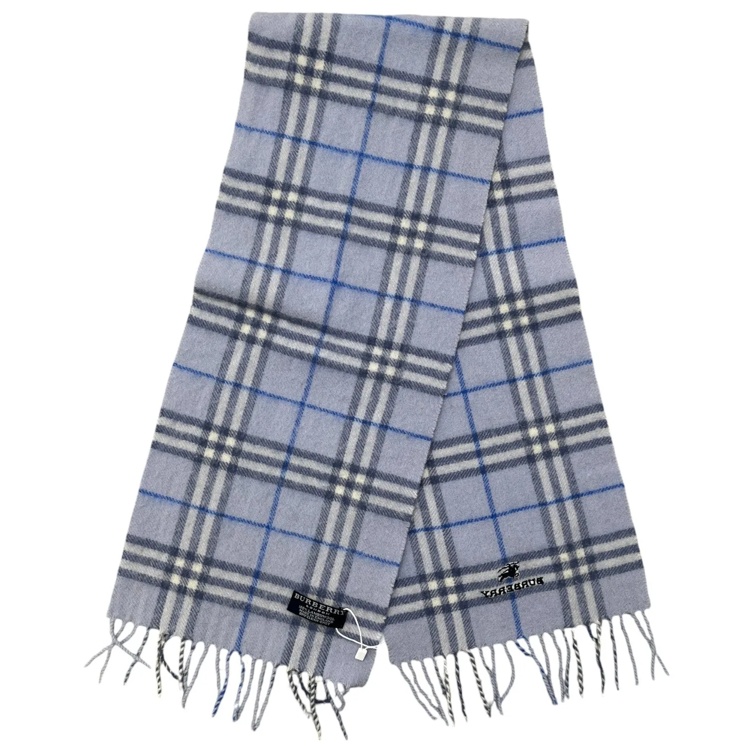 Women's Checkered Scarf Blue